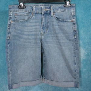 Levi Strauss Signature Gold Bermuda Shorts, Blue Denim, Women's, Size 4 (28-32W)